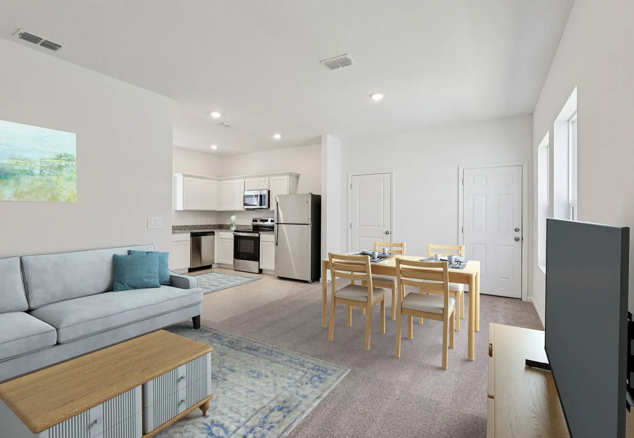 Starlight Homes The Ellis Family Room and Dining Area