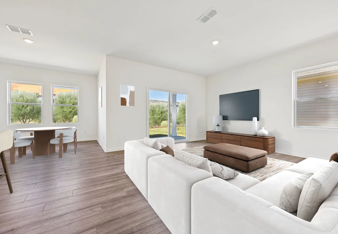 Starlight Homes The Luna Dining Area and Family Room
