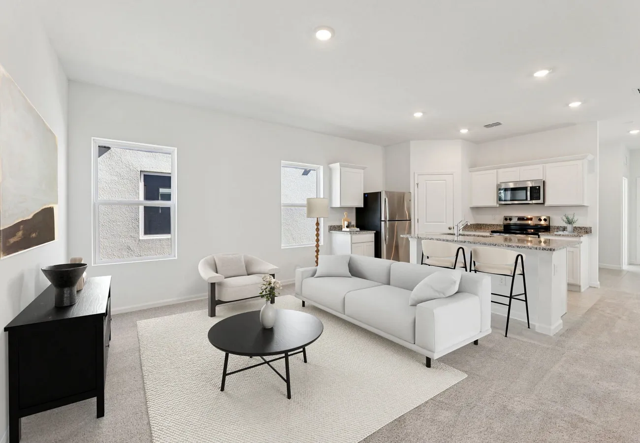 The Lyon Family Room and Kitchen